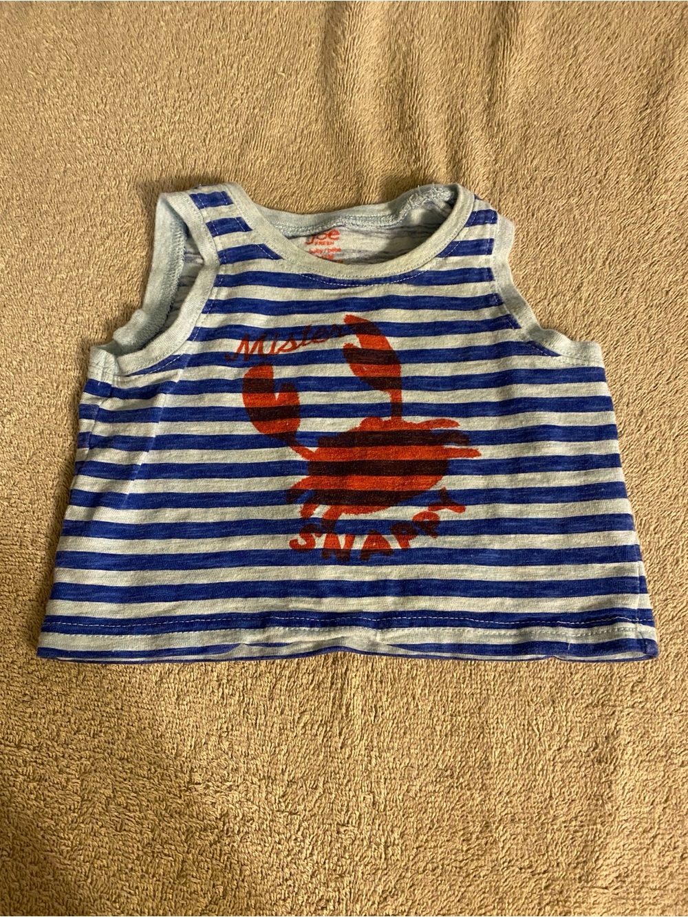 Joe Freedom Blue & Red Striped Crab Tank